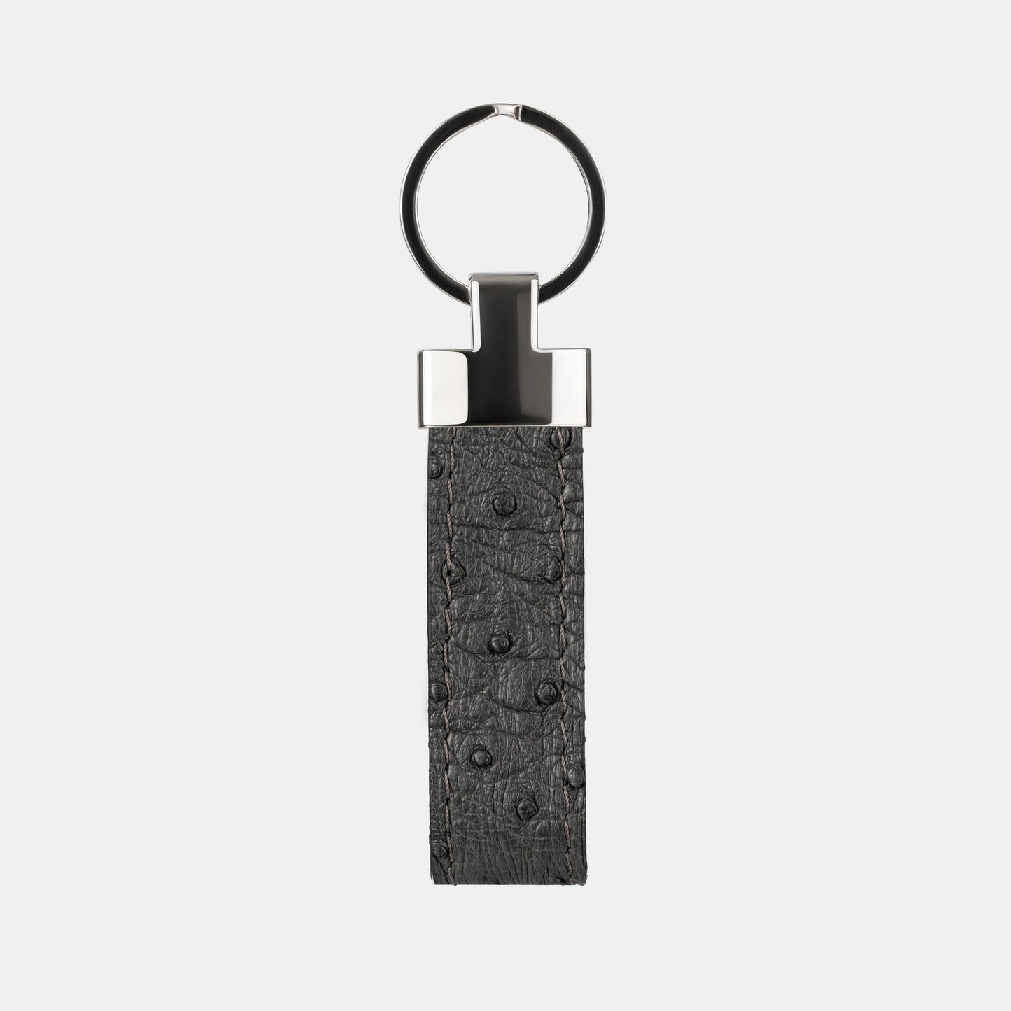 Graphit Ostrich Leather Keychain