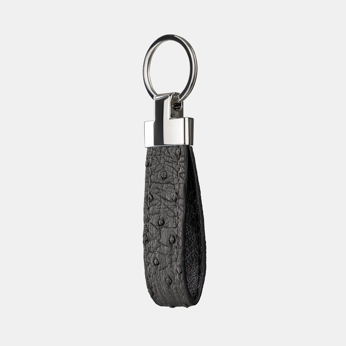 Graphit Ostrich Leather Keychain