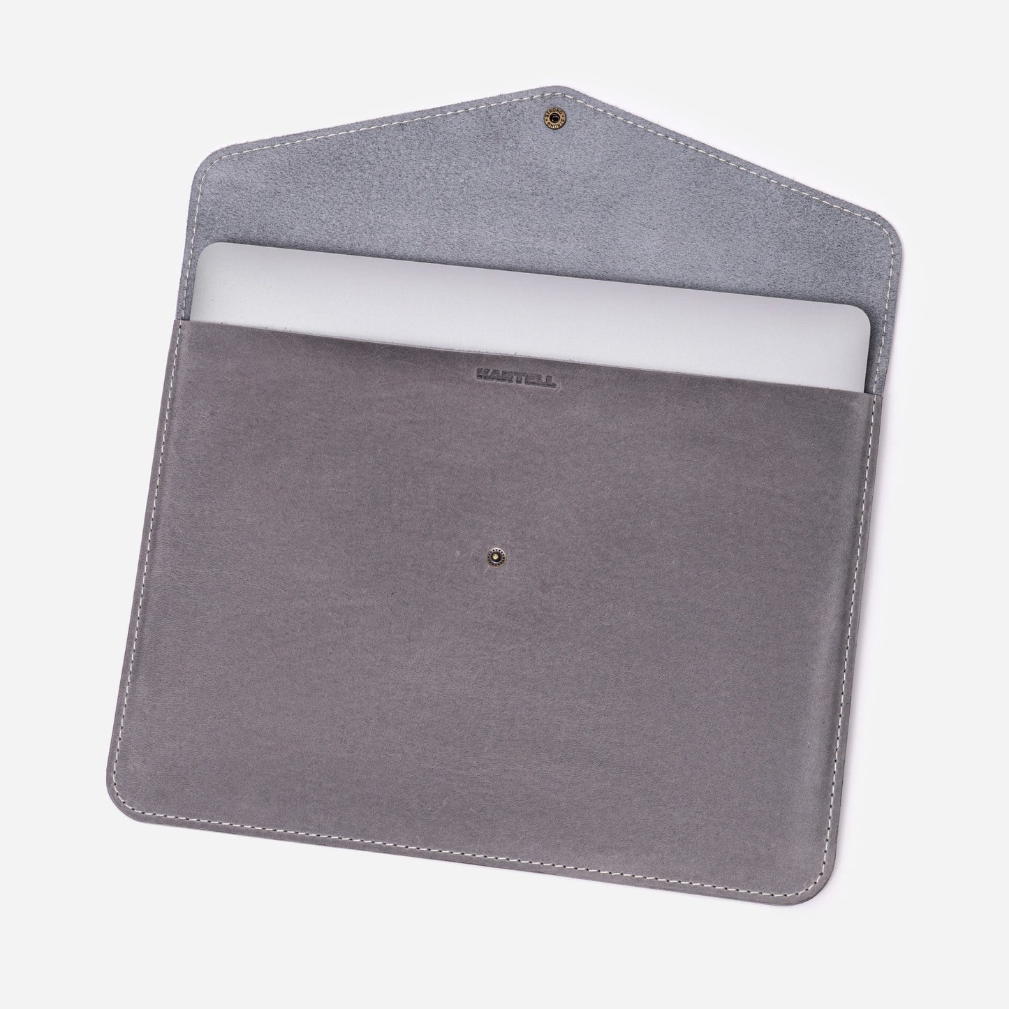 Grey Crazy Horse Leather MacBook 16 Pro (2019) Case