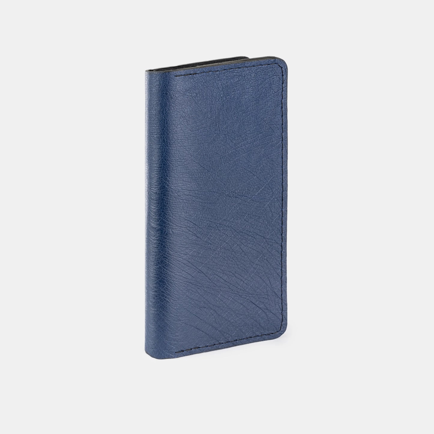 Navy Blue Smooth Ostrich Leather Wallet