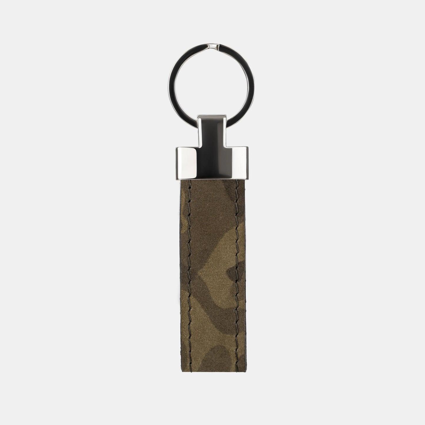 Camouflage Calf Leather Keychain