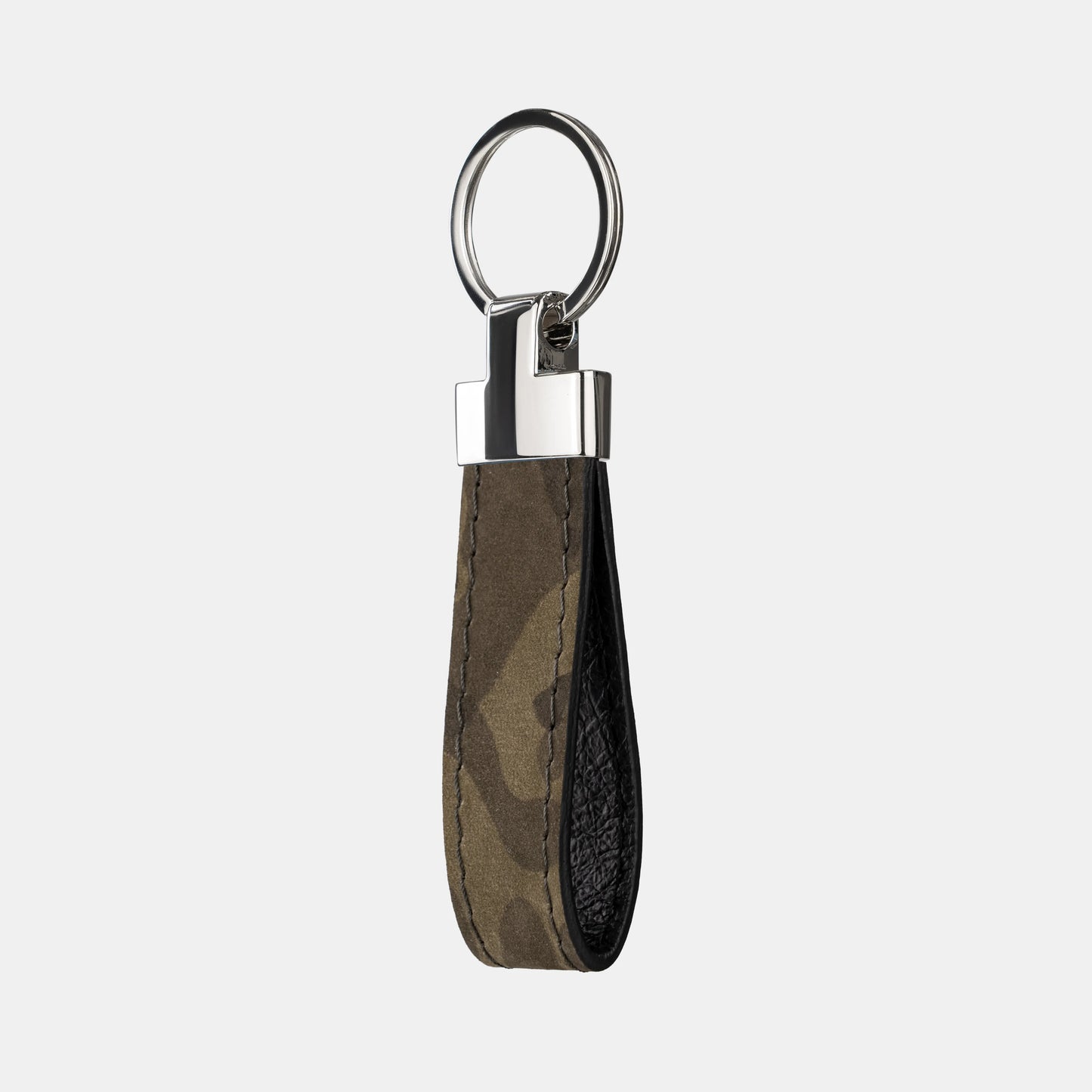 Camouflage Calf Leather Keychain