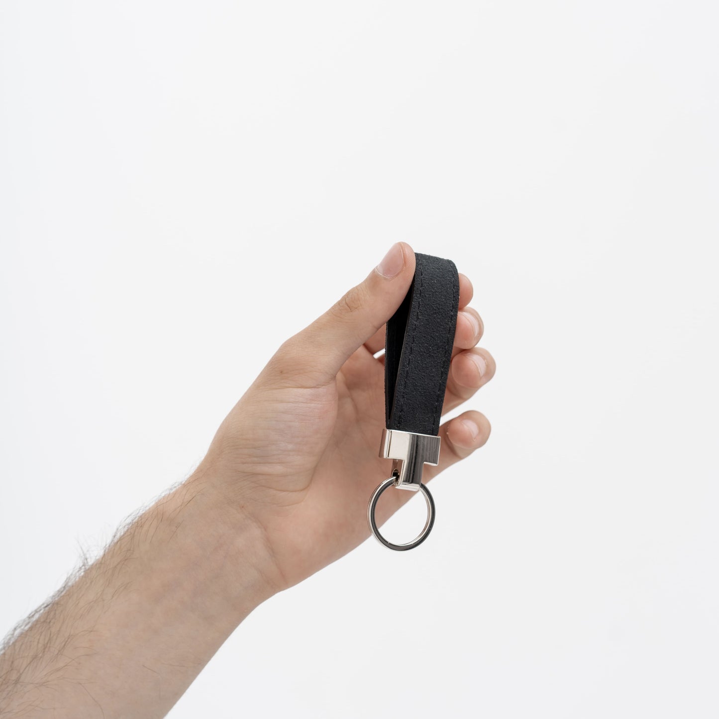 Black Alcantara Keychain