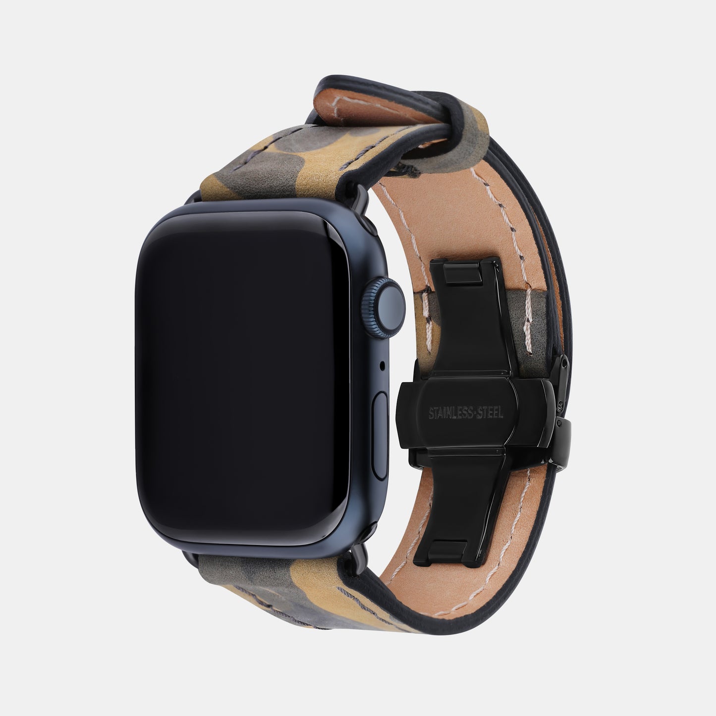 Military Calf Leather Apple Watch Strap