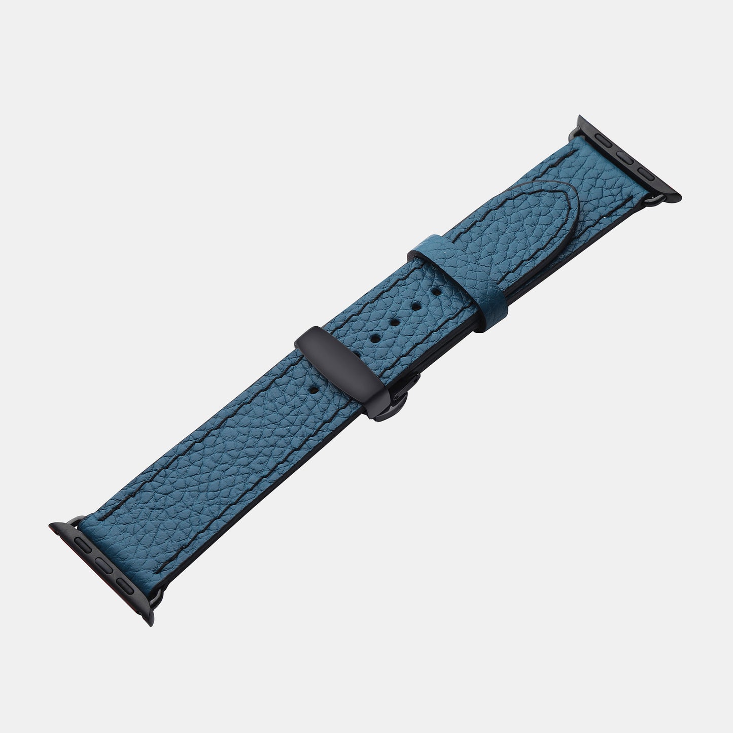 Turquoise Textured Calf Leather Apple Watch Strap