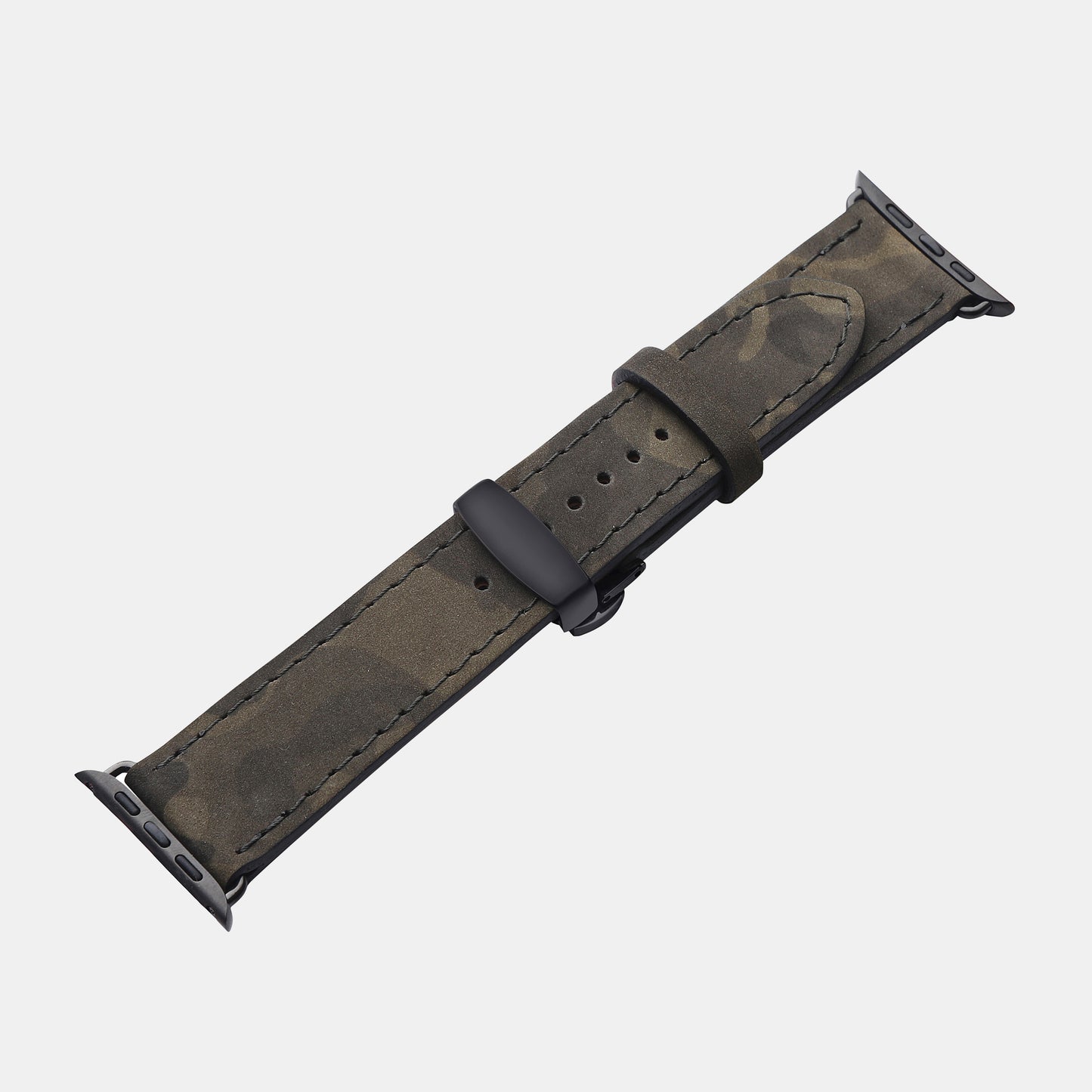 Camouflage Calf Leather Apple Watch Strap