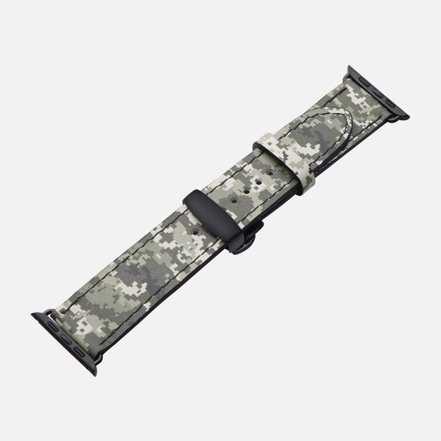 Pixel Calf Leather Apple Watch Strap