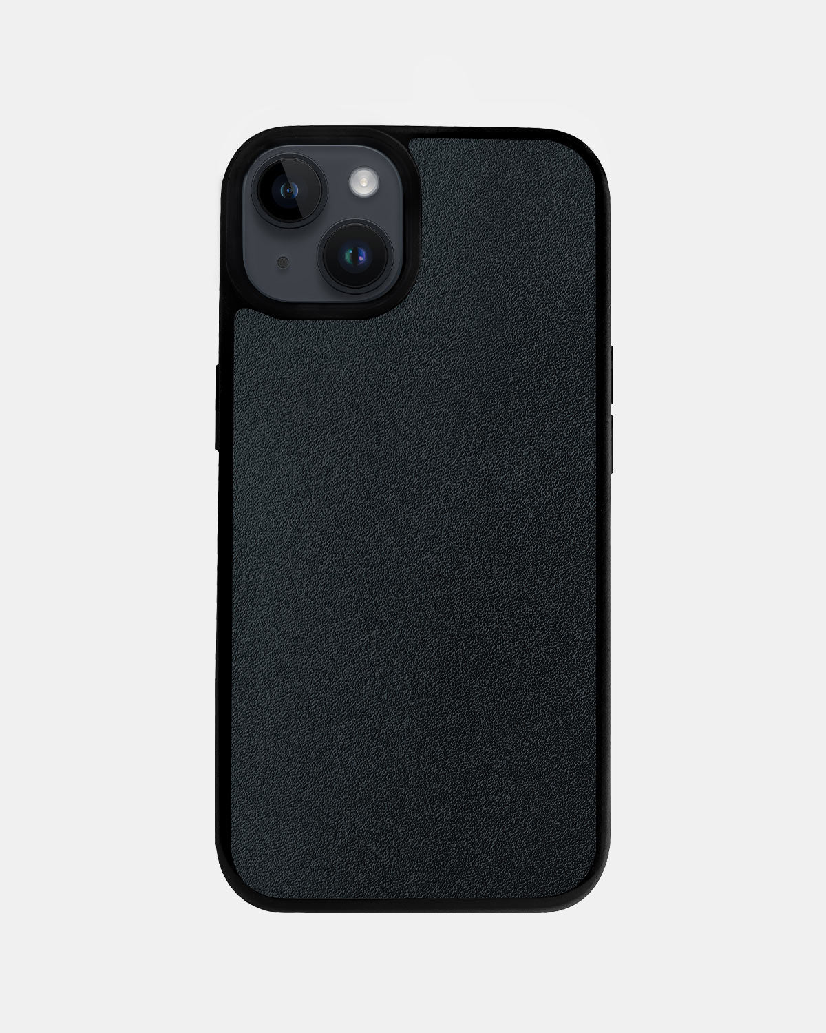 Smooth Navy Blue Leather Sport Case for iPhone 14 Plus