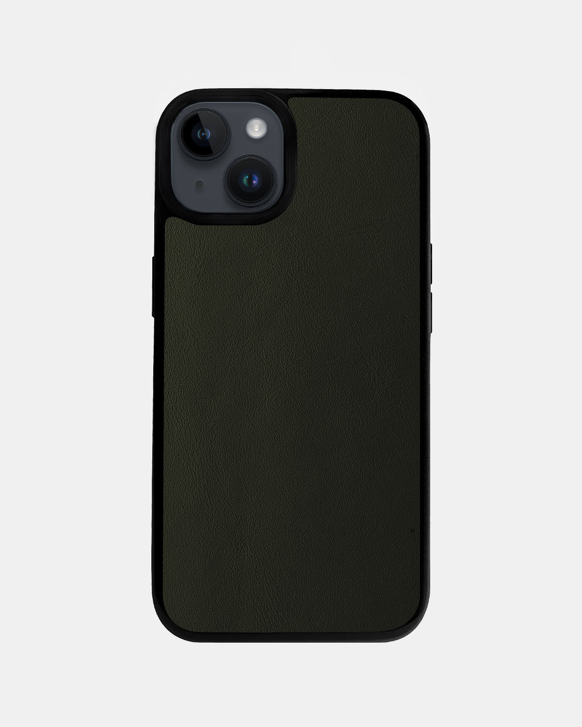 Dark Green Leather Sport Case for iPhone 14 Plus