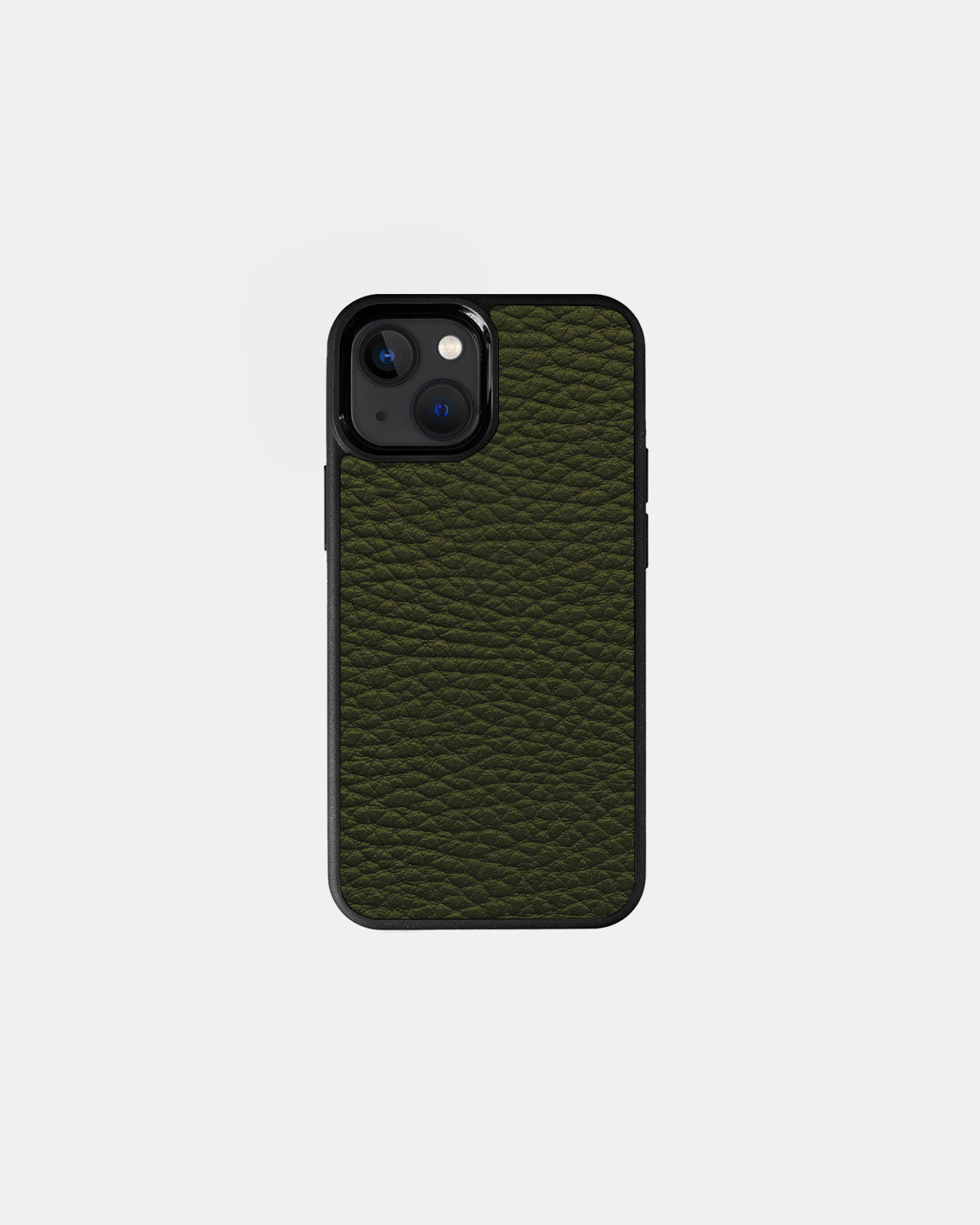 Green Leather Sport Case for iPhone 13 mini