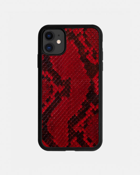 Спортивний чохол Red Python Skin для iPhone 11