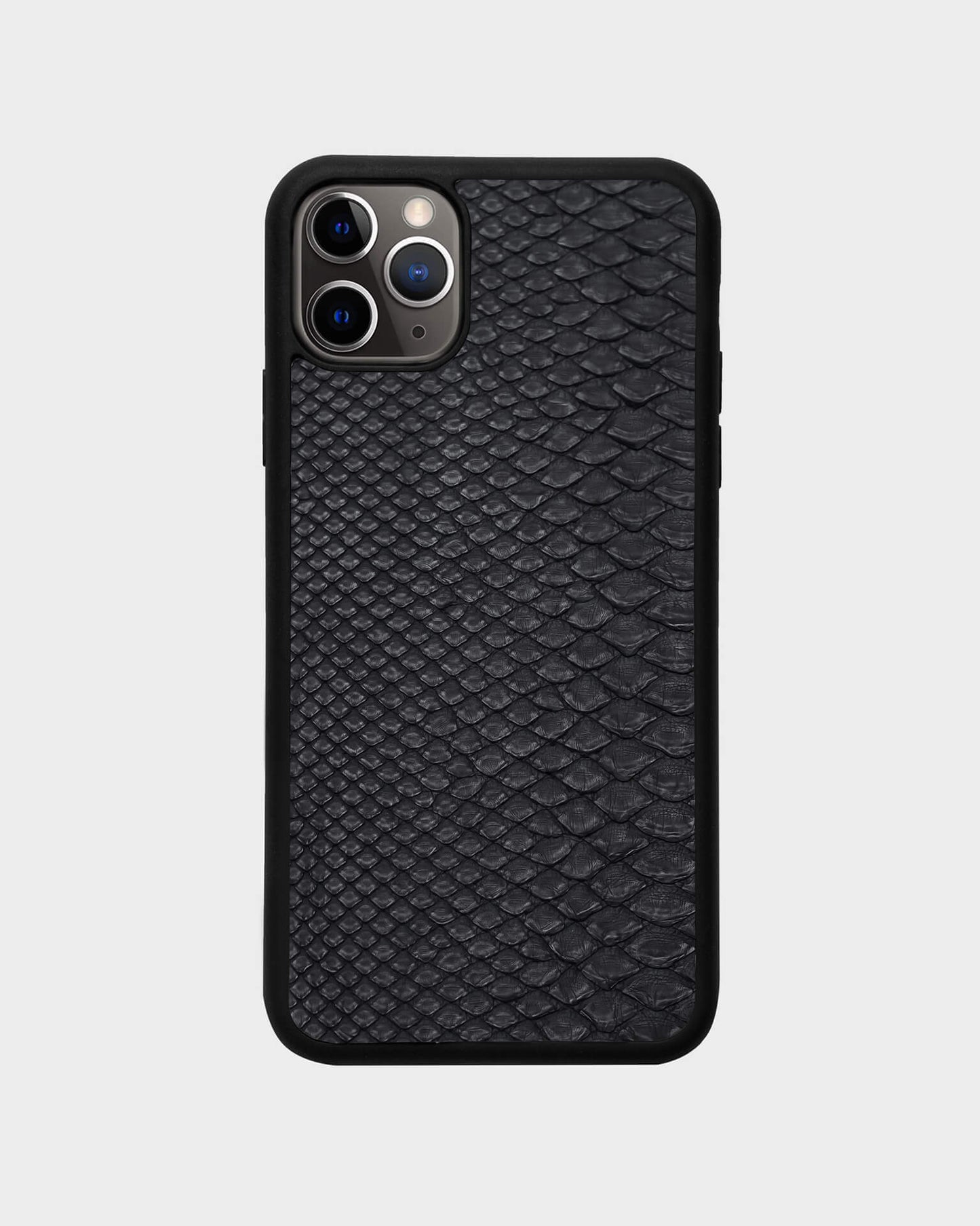 Black Python Skin Sport Case for iPhone 11 Pro Max