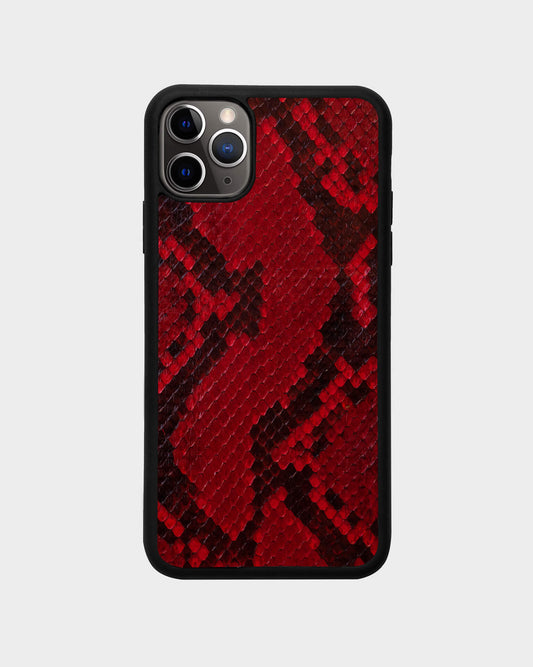 Спортивний чохол Red Python Skin для iPhone 11 Pro Max