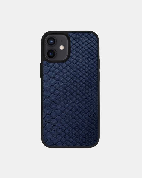 Dark blue Python Skin Sport Case for iPhone 12