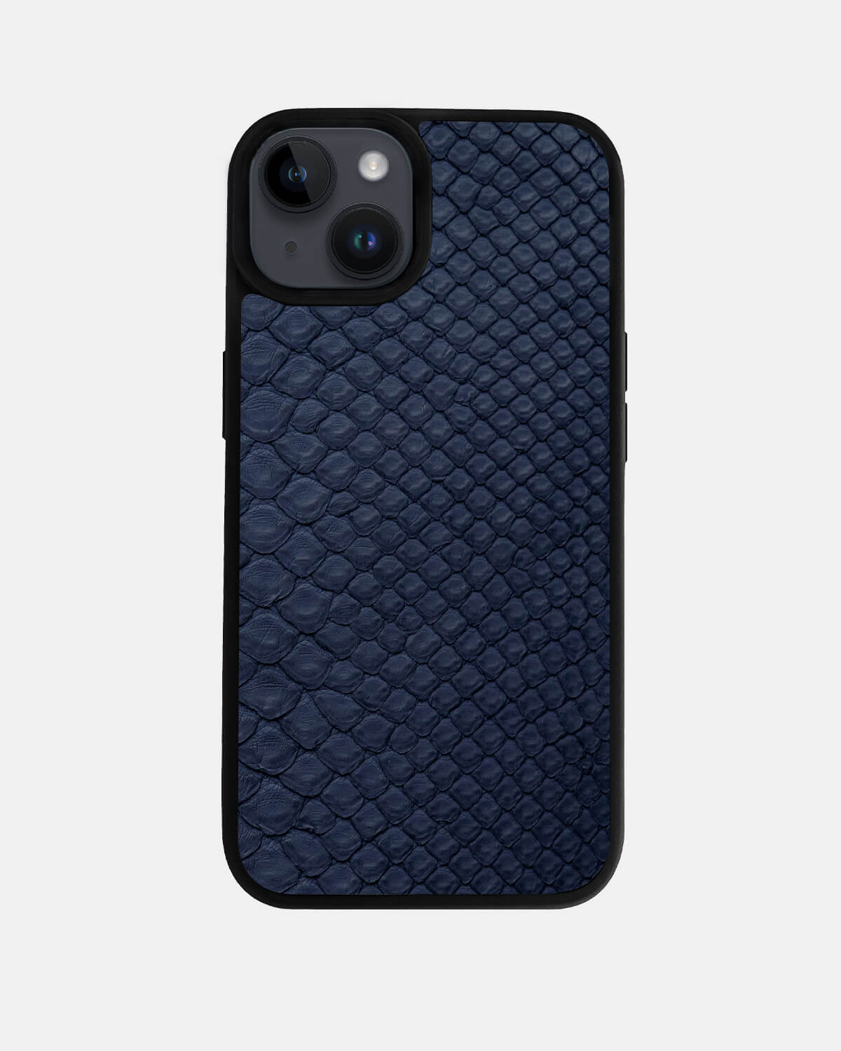 Dark blue Python Skin Sport Case for iPhone 14 Plus