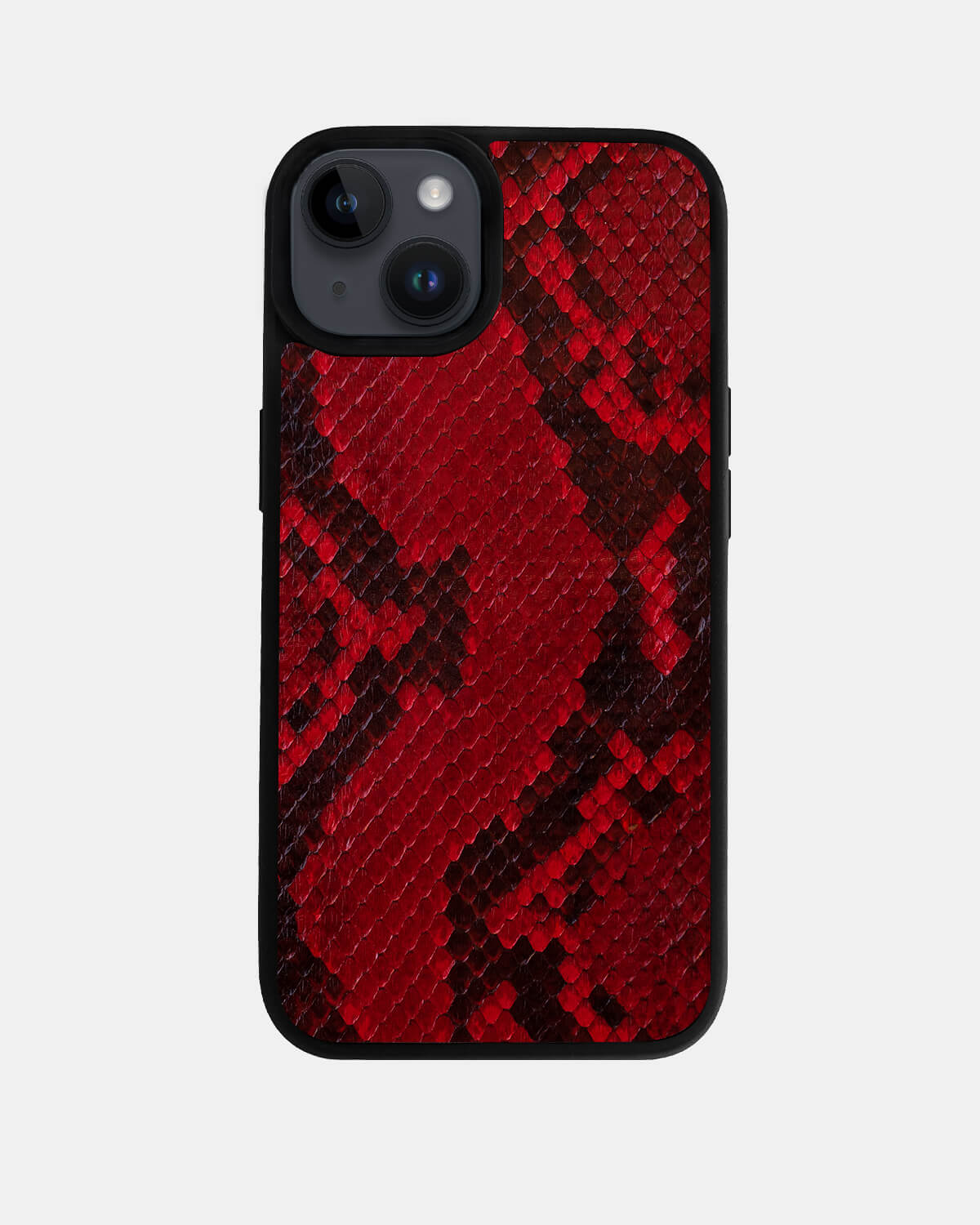 Red Python Skin Sport Case for iPhone 14 Plus