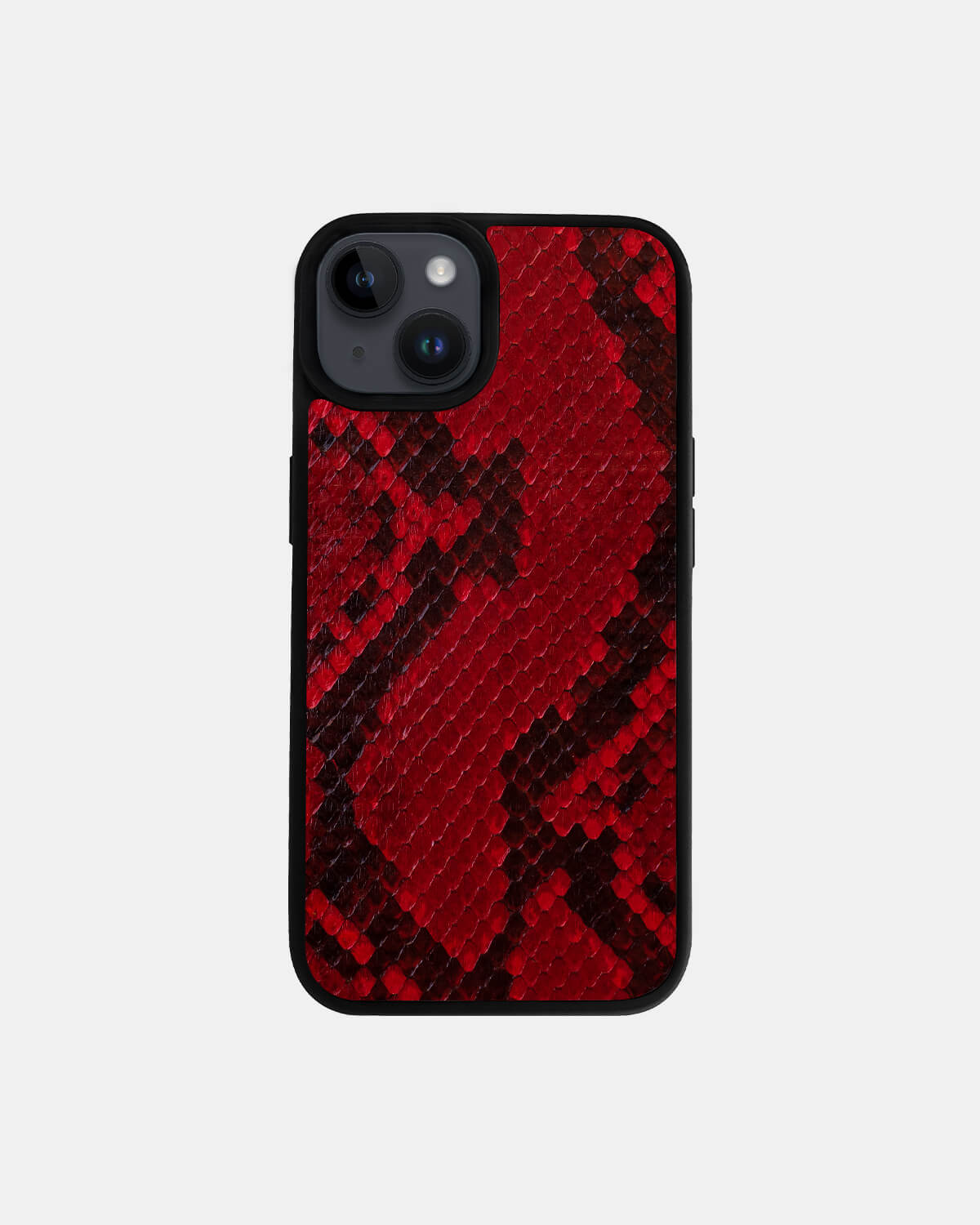 Red Python Skin Sport Case for iPhone 14